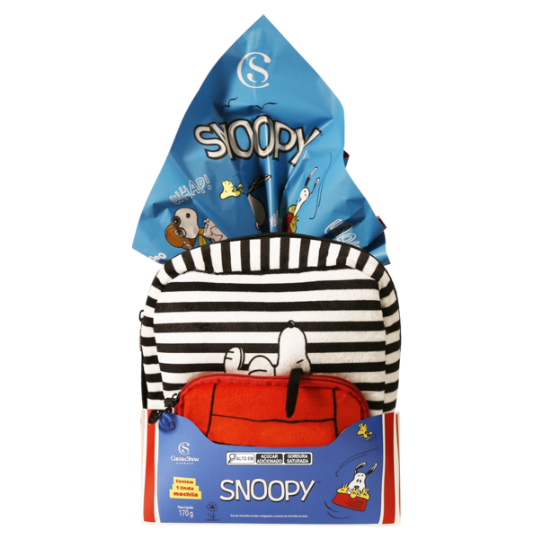 Ovo de Páscoa ao Leite Mochila Snoopy 170g